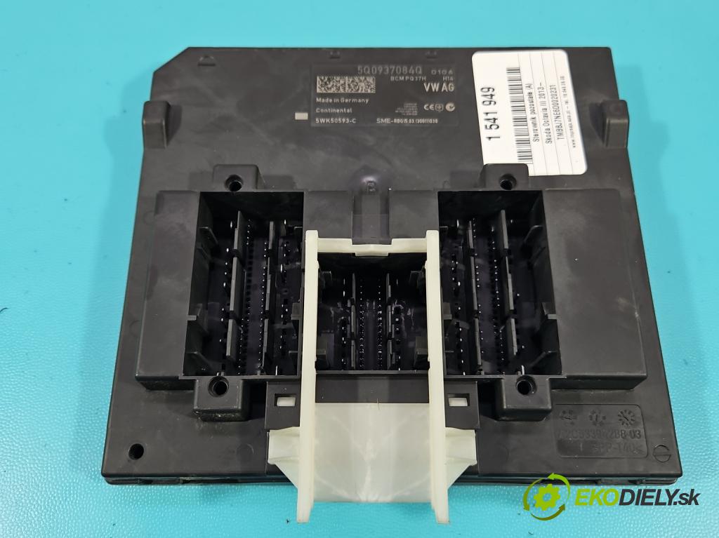 Skoda Octavia III 2013- 2.0 tdi 150 HP manual 110 kW 1968 cm3 5- riadiaca jednotka ostatné 5Q0937084Q