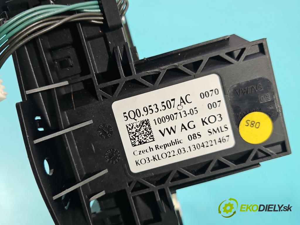 Skoda Octavia III 2013- 2.0 tdi 150 HP manual 110 kW 1968 cm3 5- prepínač komplex: 5Q0953507AC (Prepínacie páčky pod volantom)