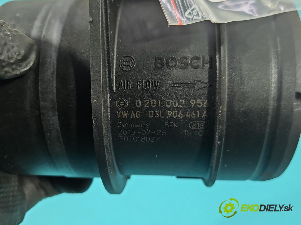 Skoda Octavia III 2013- 2.0 tdi 150 HP manual 110 kW 1968 cm3 5- průtokoměr: 0281002956 (Váha vzduchu)