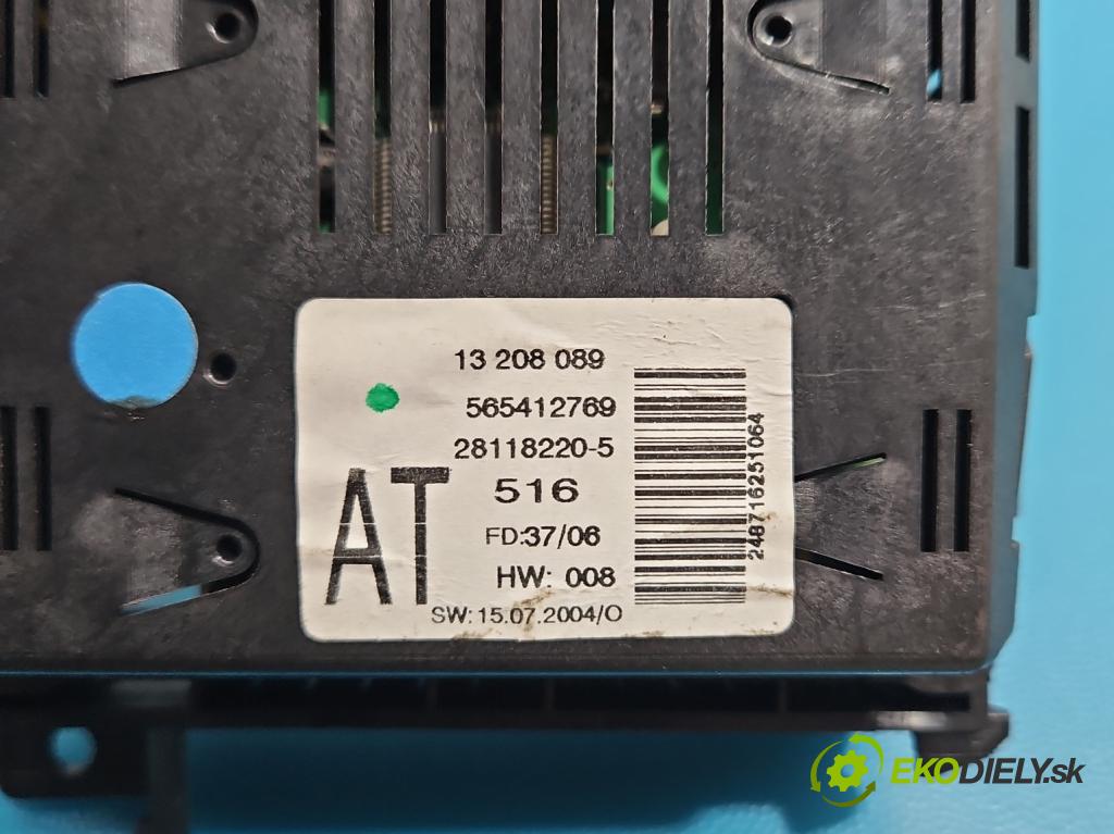 Opel Zafira B 2005-2014 1.9 cdti 150 HP manual 110 kW 1910 cm3 5- Zobrazit: 13208089 (Prístrojová doska)