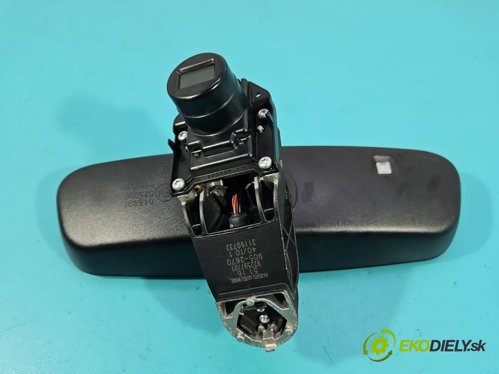 Bmw X6 E71 2007–2014 3.0d 306KM automatic 225 kW 2993 cm3 5- zrkadlo uvnitř: 922597701 (Spätné zrkadlo vnútorné)