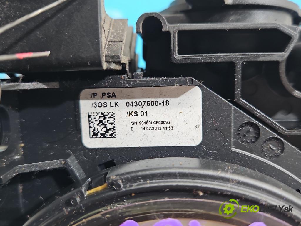 Peugeot 5008 I 2009-2017 1.6 hdi 111KM manual 82 kW 1560 cm3 5- prepínač komplex: 96773911XT (Prepínacie páčky pod volantom)