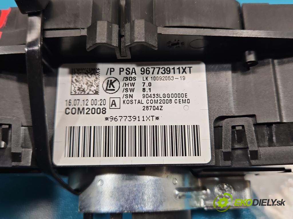 Peugeot 5008 I 2009-2017 1.6 hdi 111KM manual 82 kW 1560 cm3 5- prepínač komplex: 96773911XT (Prepínacie páčky pod volantom)