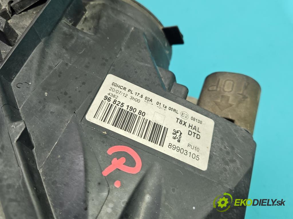 Peugeot 5008 I 2009-2017 1.6 hdi 111KM manual 82 kW 1560 cm3 5- Reflektor: pravý 9682519080 (Svetlo predné pravé)