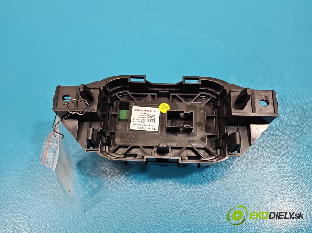 Citroen C4 Cactus 2014-2020 1.6 hdi 92 HP automatic 68 kW 1560 cm3 5- Páka: Změny: stupeň,rýchlosť 98010205XU (Rýchlostná páka (kulisa))