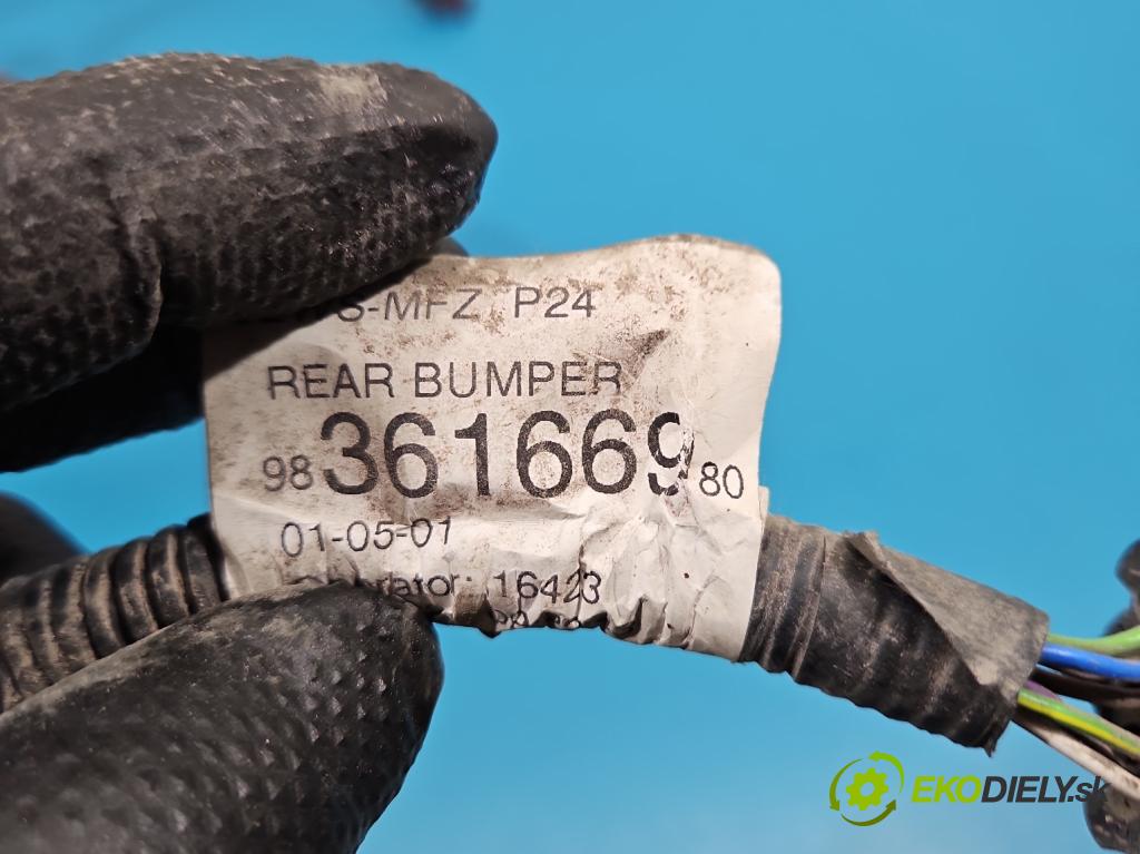 Peugeot 2008 II 2019- 1.2 12V 131 HP automatic 96 kW 1199 cm3 5- Zväzok: nárazník zadné 9836166980