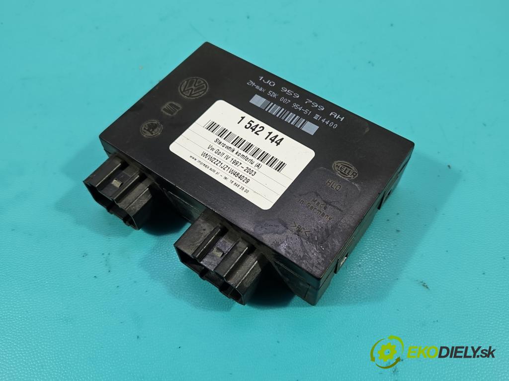 Vw Golf IV 1997-2003 1.9 tdi 101 HP manual 74 kW 1896 cm3 5- riadiaca jednotka komfortu 1J0959799AH