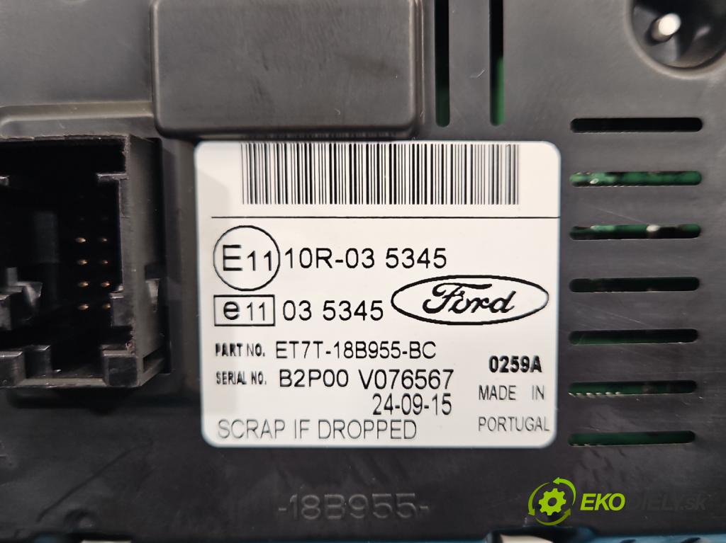 Ford B-Max  1.0 T 101 HP manual 74 kW 998 cm3 5- Zobrazit: ET7T-18B955-BC (Prístrojová doska)