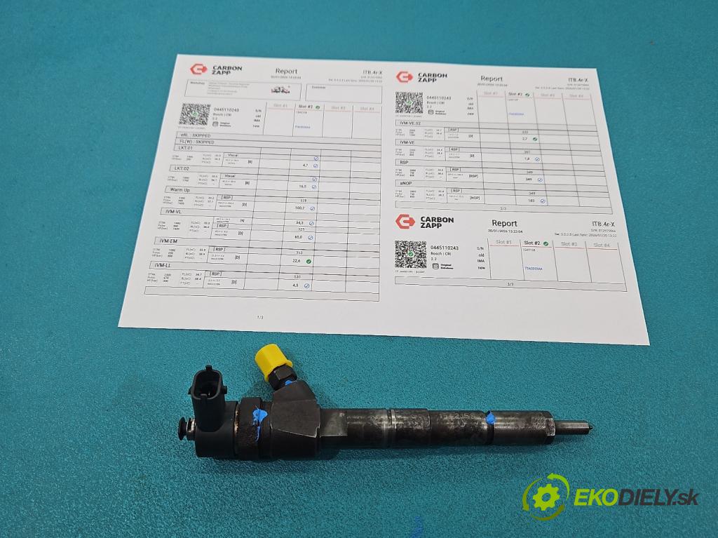 Opel Zafira B 2005-2014 1.9 cdti 150 HP manual 110 kW 1910 cm3 5- vstrek 0445110243 (Vstrekovač paliva)