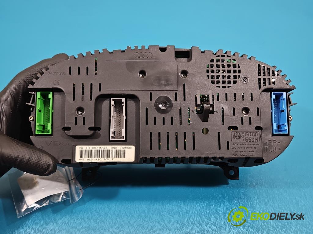 Audi A3 8L 1996-2003 1.8 20V 125 hp manual 92 kW 1781 cm3 5- Přístrojová deska 110008945/024 (Přístrojová deska)