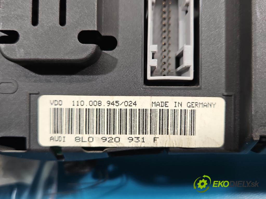 Audi A3 8L 1996-2003 1.8 20V 125 hp manual 92 kW 1781 cm3 5- Přístrojová deska 110008945/024 (Přístrojová deska)