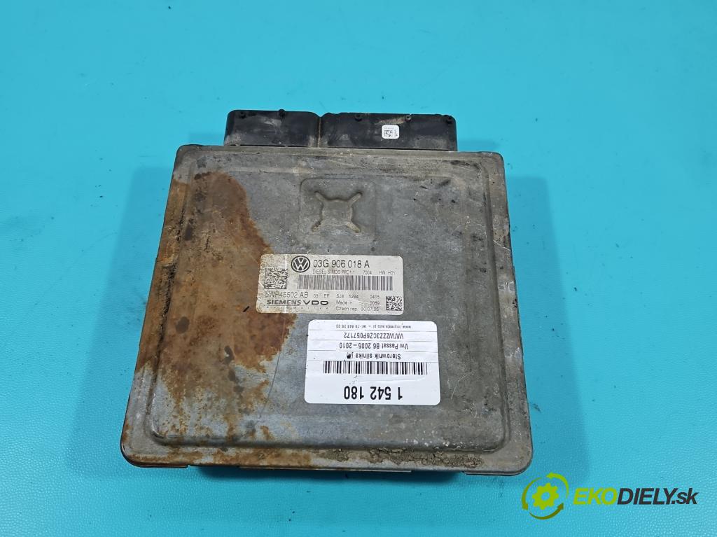 Vw Passat B6 2005-2010 2.0 tdi 140 HP automatic 103 kW 1968 cm3 4- riadiaca jednotka motora 03G906018A