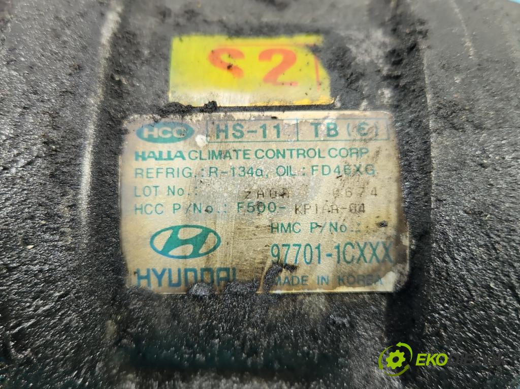 Hyundai Getz 1.1 63 hp manual 46 kW 1086 cm3 3- Kompresor: klíma 97701-1CXXX (Kompresor klimatizace)