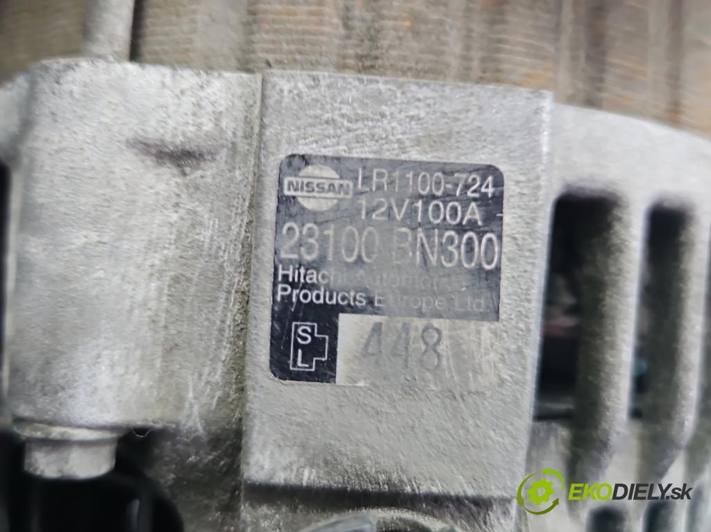 Nissan Almera N16 2000-2006 2.2 TD 111KM manual 82 kW 2184 cm3 4- Alternator 23100BN300 (Alternátor)