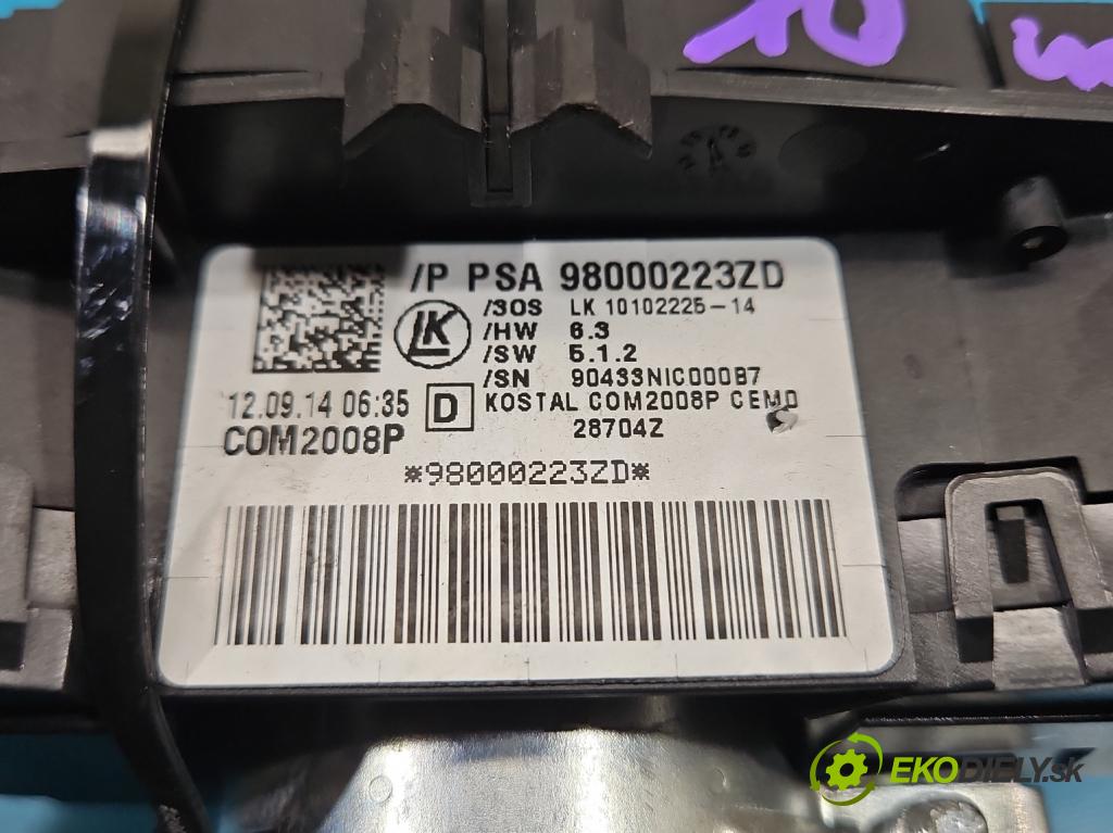 Citroen DS4 11-15 2.0 hdi 163 HP manual 120 kW 1997 cm3 5- prepínač komplex: 98000223ZD (Prepínacie páčky pod volantom)