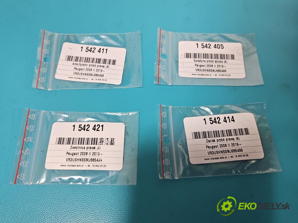 Peugeot 2008 II 2019- 1.2 12V 131 HP automatic 96 kW 1199 cm3 5- brzdič predné pravý 9824176680 (Kľučka dverí ostatné)