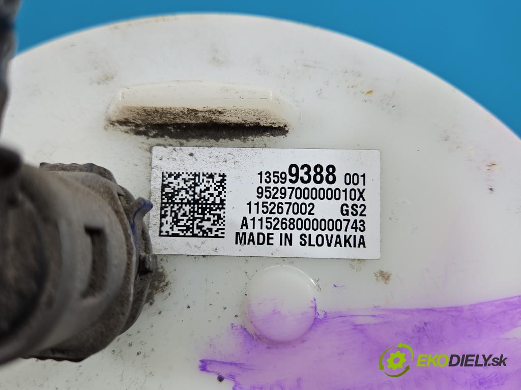 Opel Astra V 2015-2022 1.4 T 125 hp manual 92 kW 1399 cm3 5- čerpadlo paliva 13599388