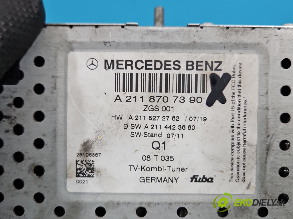 Mercedes ML W164 2005-2011 3.0 cdi 224hp automatic 165 kW 2987 cm3 5- riadiaca jednotka ostatné A2118707390