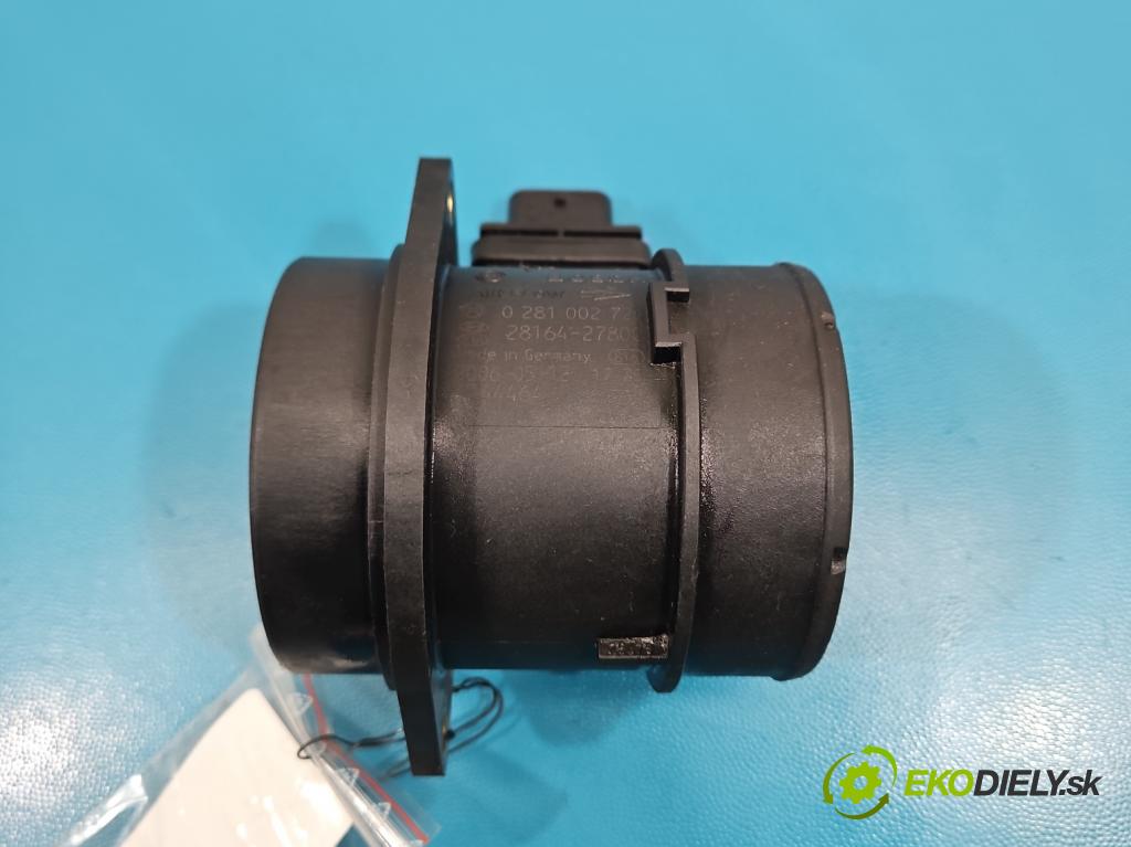 Kia Carnival II 2005-2014 2.9 crdi 185 HP manual 136 kW 2902 cm3 5- průtokoměr: 0281002721 (Váha vzduchu)