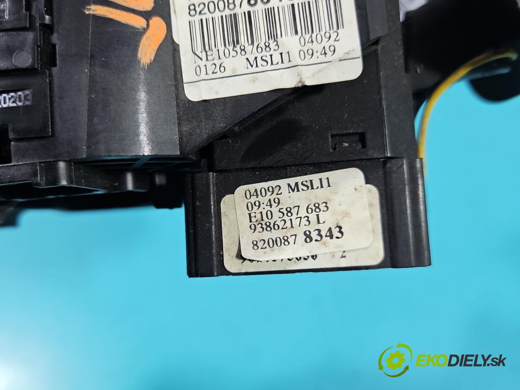 Renault Trafic II 2001-2014 2.0 dci 114 HP manual 84 kW 1995 cm3 5- prepínač komplex: 8200878343 (Prepínacie páčky pod volantom)