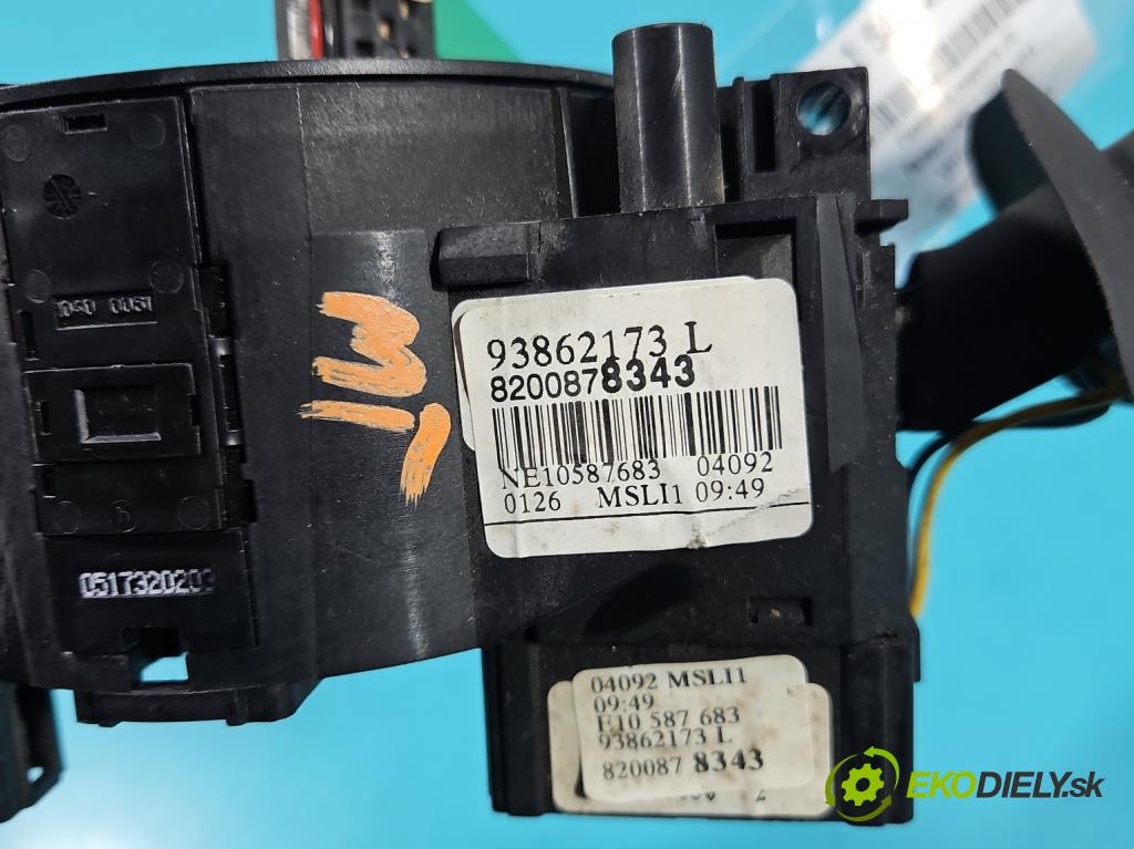 Renault Trafic II 2001-2014 2.0 dci 114 HP manual 84 kW 1995 cm3 5- prepínač komplex: 8200878343 (Prepínacie páčky pod volantom)