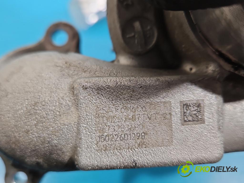 Citroen C4 Cactus 2014-2020 1.6 hdi 92 HP automatic 68 kW 1560 cm3 5- turbodúchadlo, turbo 49373-02003 (Turbodúchadlo (kompletné))