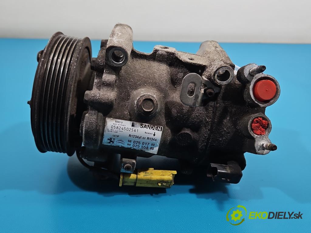 Citroen C4 Cactus 2014-2020 1.6 hdi 92 hp automatic 68 kW 1560 cm3 5- Kompresor: klíma 9802501780 (Kompresor klimatizace)