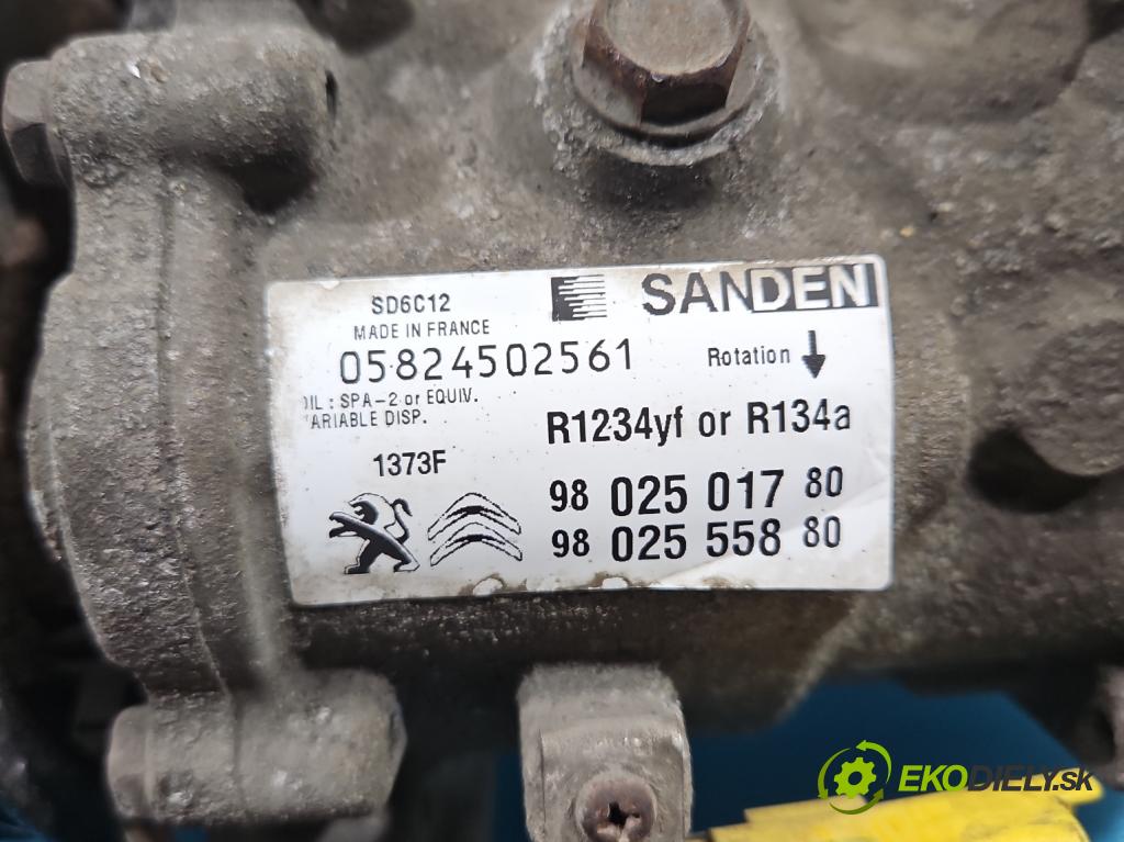 Citroen C4 Cactus 2014-2020 1.6 hdi 92 hp automatic 68 kW 1560 cm3 5- Kompresor: klíma 9802501780 (Kompresor klimatizace)