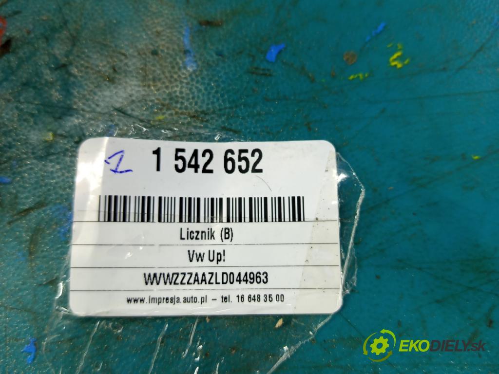 Vw Up 1.0 MPI 60 HP manual 44 kW 999 cm3 3- prístrojovka/ budíky 1S0920870G (Prístrojová doska)