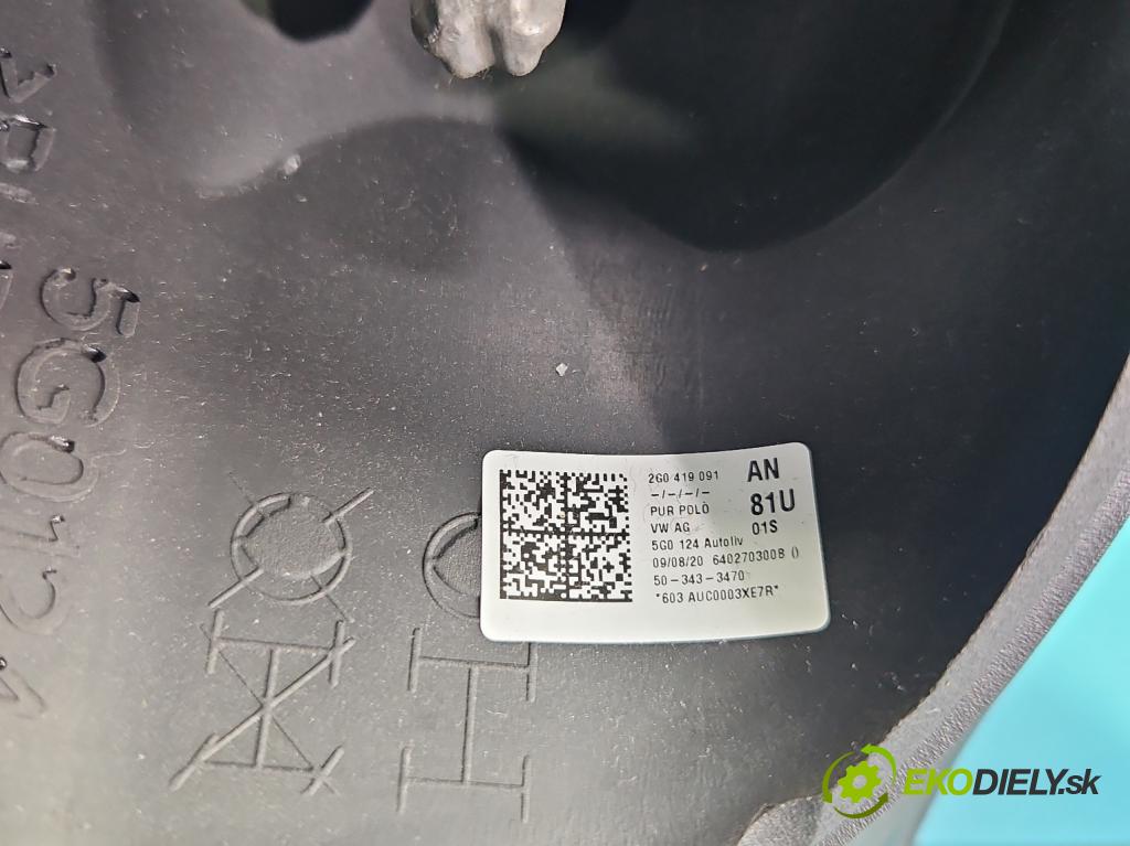 Vw Up! 1.0 MPI 60 HP manual 44 kW 999 cm3 3- volant 2G0419091AN (Volant)