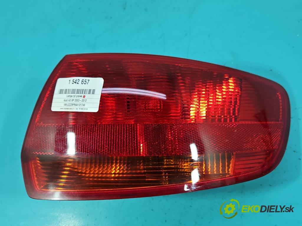 Audi A3 8P 2003-2012 2.0 tdi 140 HP manual 103 kW 1999 cm3 5- svetlo / reflektor zadné pravé 8P4945096C (Kľučka dverí ostatné)