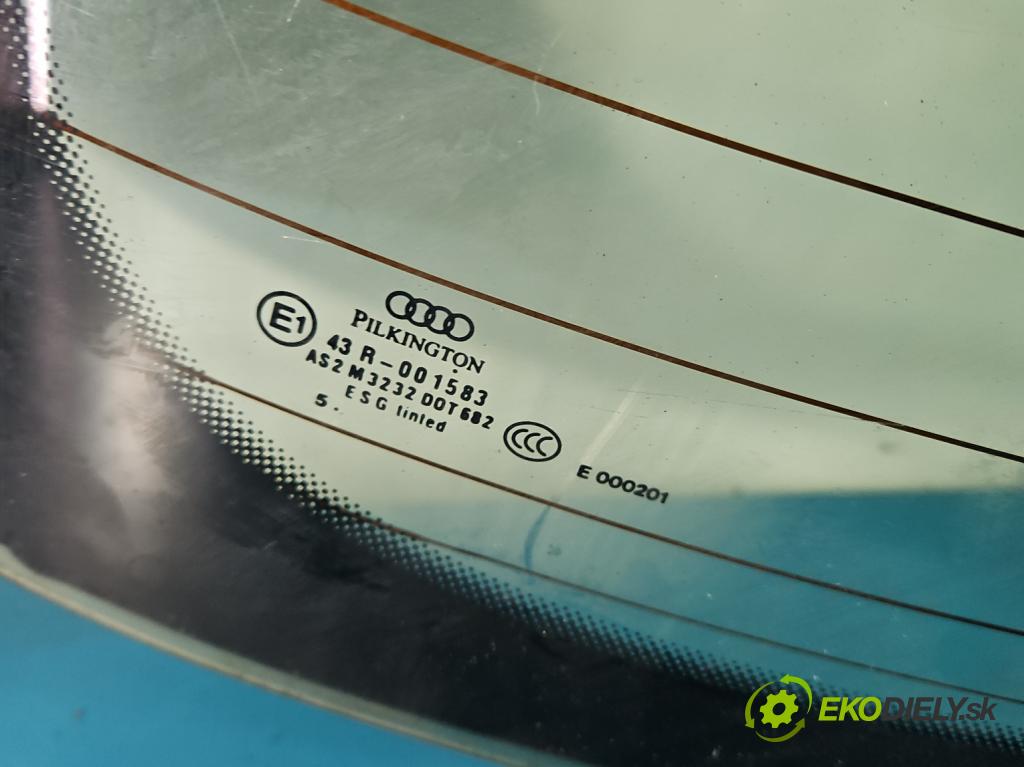 Audi A3 8P 2003-2012 2.0 tdi 140 hp manual 103 kW 1999 cm3 5- sklo zadní  (Zadní sklo)