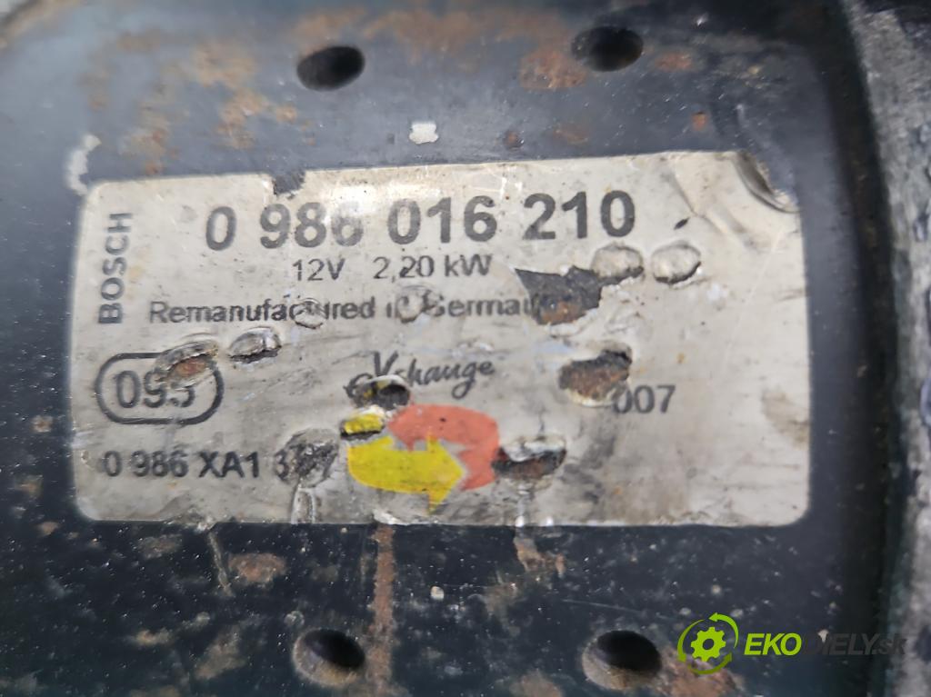 Land rover Discovery I 1989-1998 2.5 TD 113 HP manual 83 kW 2497 cm3 3- štartér 0986016210 (Štartér)