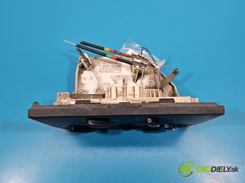 Vw Transporter T4 1990-2003 2.5 tdi 88 hp manual 65 kW 2461 cm3 5- palubní deska panel topení 7D1819045L