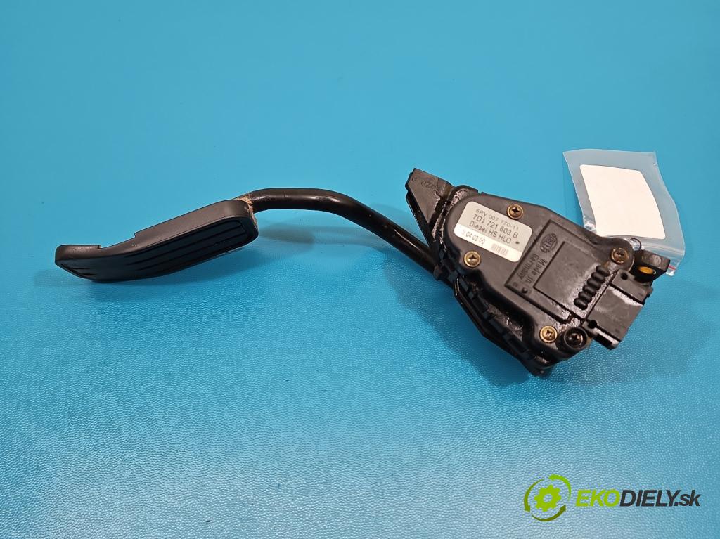 Vw Transporter T4 1990-2003 2.5 tdi 88 HP manual 65 kW 2461 cm3 5- pedal plyn potenciometr: 7D1721603B