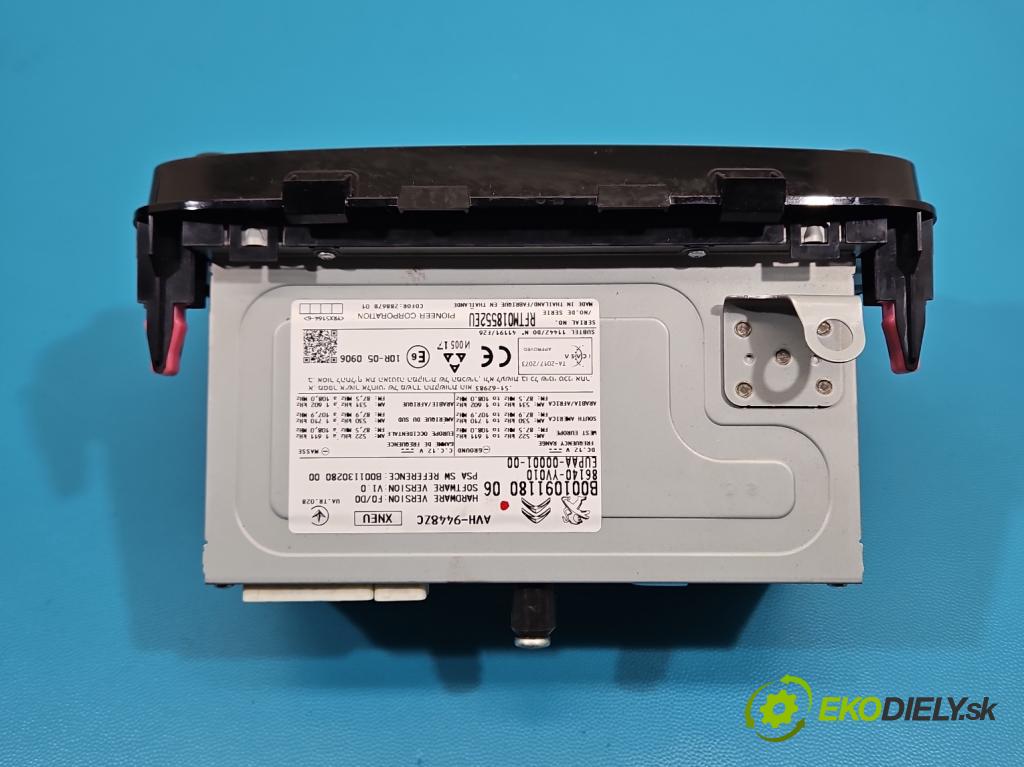 Toyota Aygo II 2014-2022 1.0 vvti 72 HP manual 53 kW 998 cm3 5- Radio originál 86140-YV010