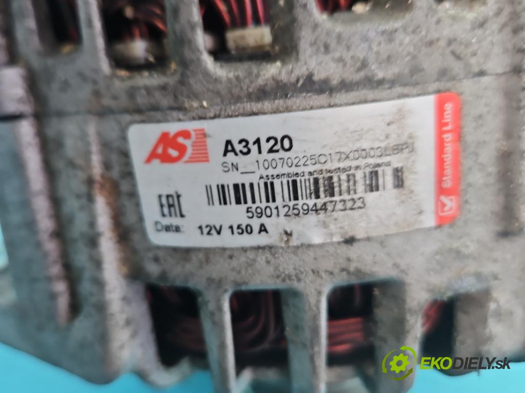 Renault Trafic II 2001-2014 2.0 dci 114 HP manual 84 kW 1995 cm3 5- Alternator A3120 (Alternátor)