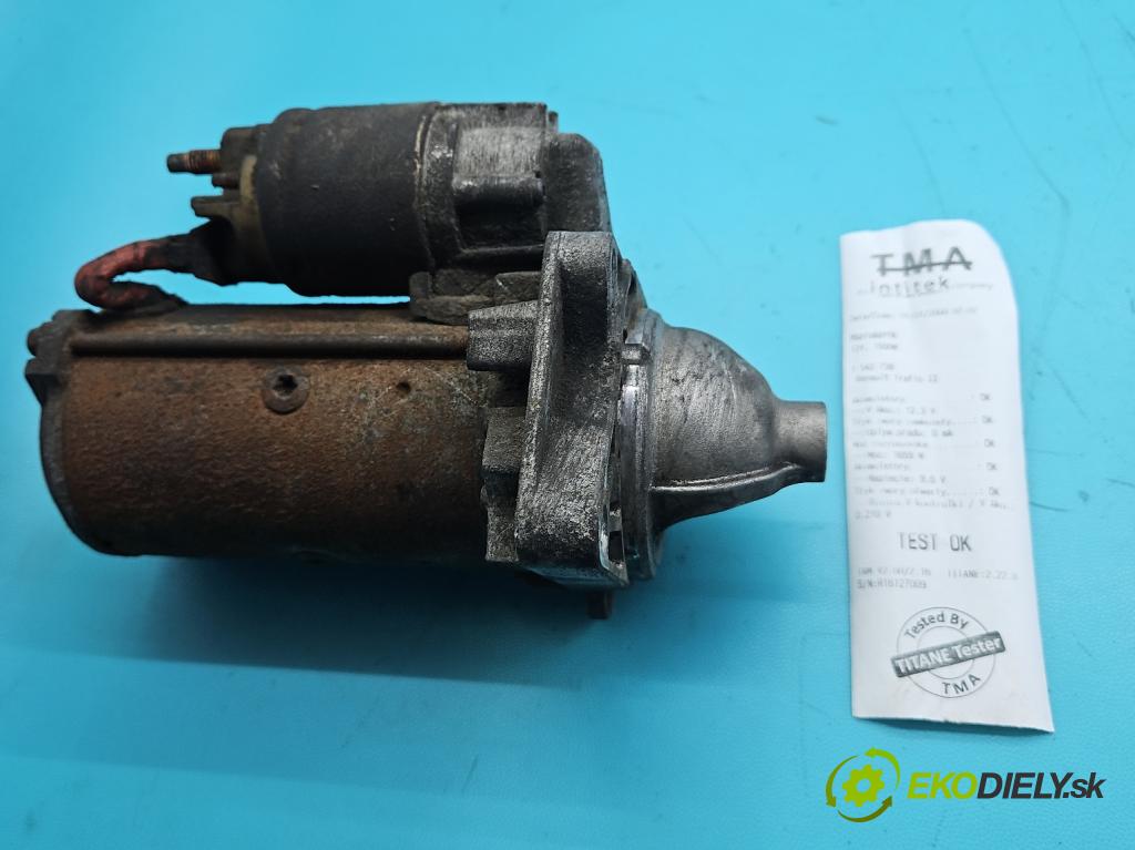 Renault Trafic II 2001-2014 2.0 dci 114 HP manual 84 kW 1995 cm3 5- štartér  (Štartér)