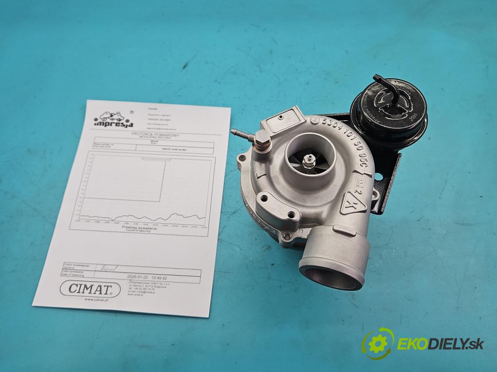 Audi A4 B6 2000-2004 1.8 T 163 HP manual 120 kW 1781 cm3 4- turbodúchadlo, turbo repasovaná 53039700073