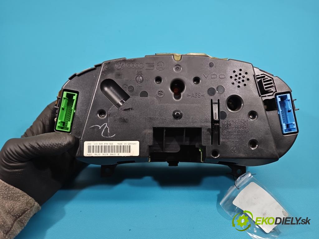 Audi A3 8L 1996-2003 1.6 SR 101 HP manual 74 kW 1595 cm3 3- prístrojovka/ budíky 8L0919860E (Prístrojová doska)