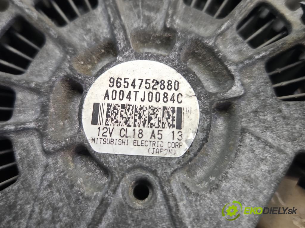Peugeot 407 2.0 hdi 136 HP manual 100 kW 1997 cm3 4- Alternator 9654752880 (Alternátor)