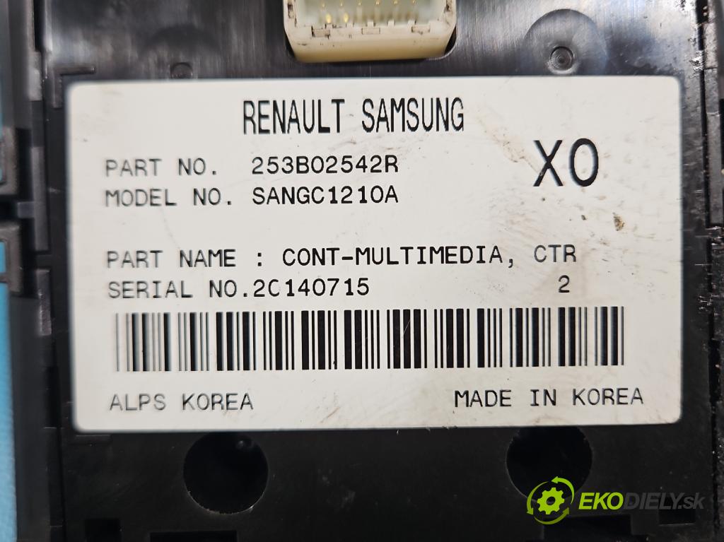 Renault Scenic III 2009-2016 1.9 dci 131 HP manual 96 kW 1870 cm3 5- prepínač rádio: navigácie 253B02542R