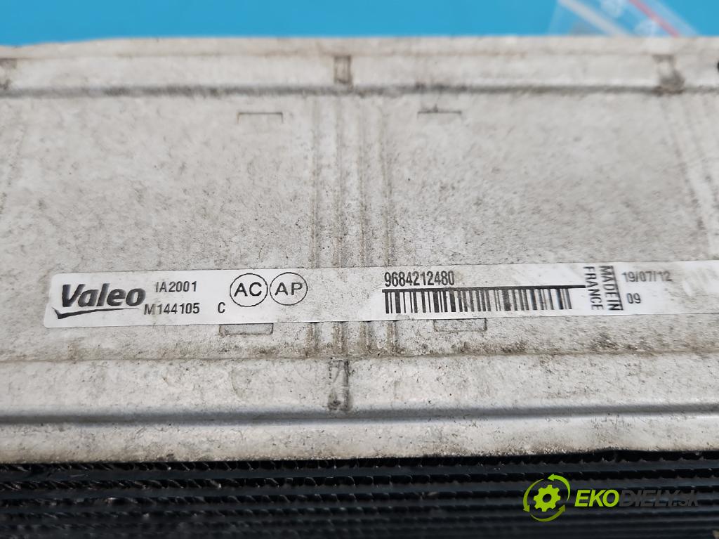 Peugeot 5008 I 2009-2017 1.6 hdi 111KM manual 82 kW 1560 cm3 5- Intercooler 9684212480 (Intercooler (chladič stlačeného vzduchu))