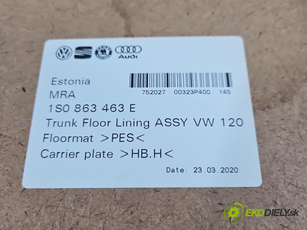 Vw Up! 1.0 MPI 60 HP manual 44 kW 999 cm3 3- koberec do auta kufra: 1S0863463E