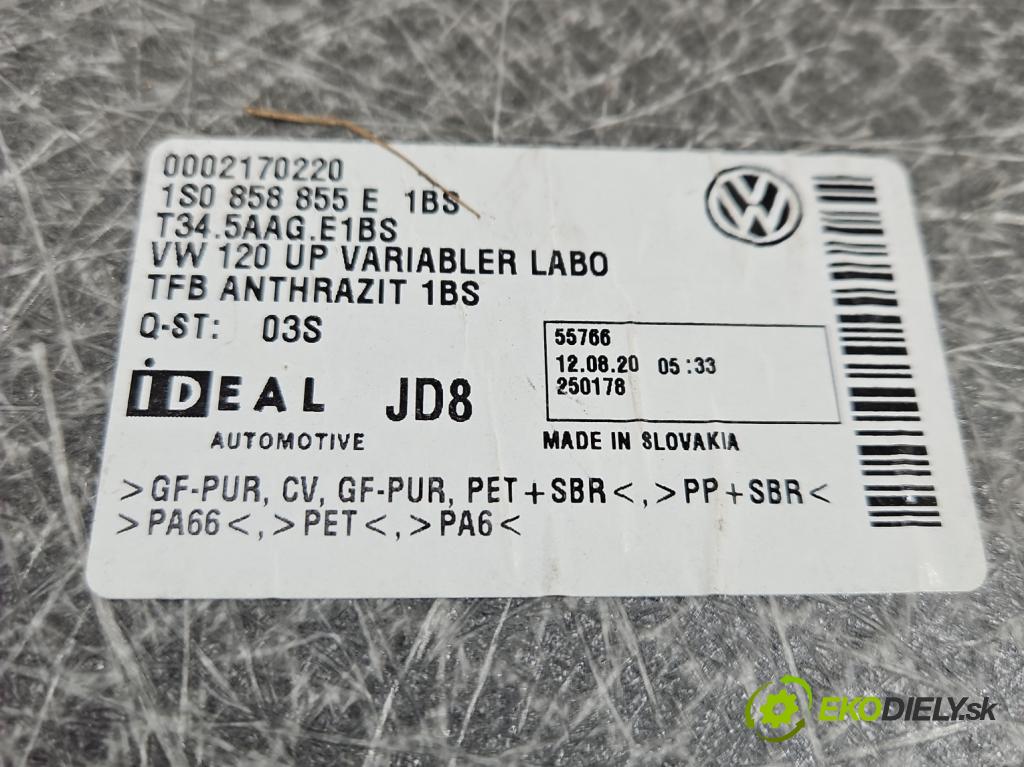 Vw Up! 1.0 MPI 60 HP manual 44 kW 999 cm3 3- koberec do auta kufra: 1S0858855E