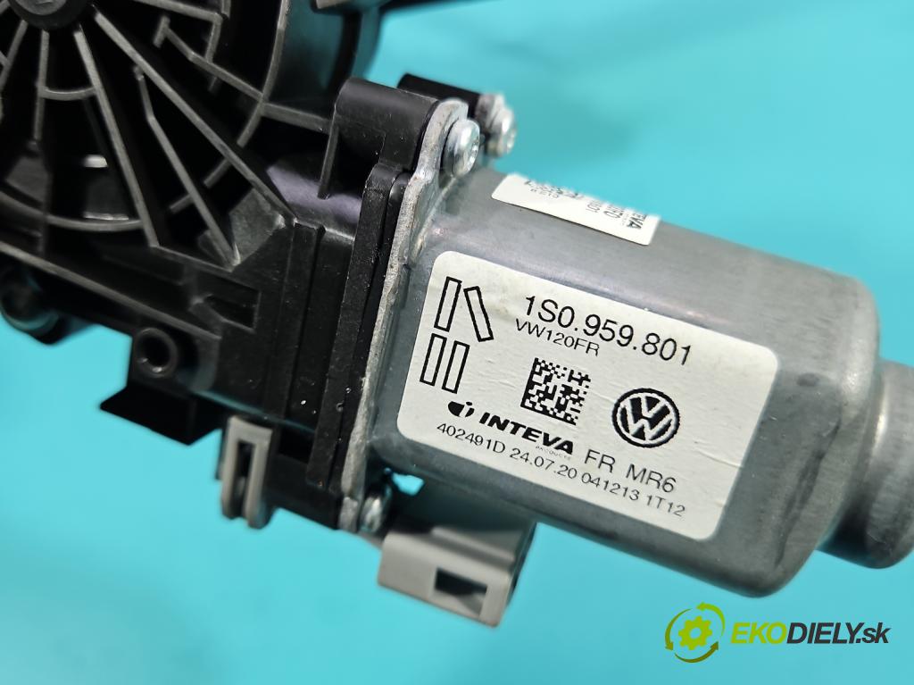 Vw Up 1.0 MPI 60 HP manual 44 kW 999 cm3 3- mechanizmus okna predné pravý 1S0959801