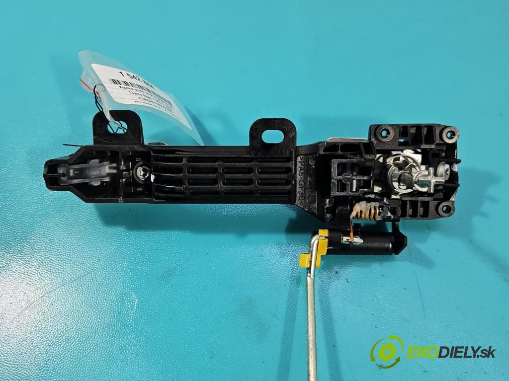 Toyota Aygo II 2014-2022 1.0 vvti 72 HP manual 53 kW 998 cm3 5- rukoväť predné ľavé mimo:  (Kľučka dverí vonkajšia predná ľavá)