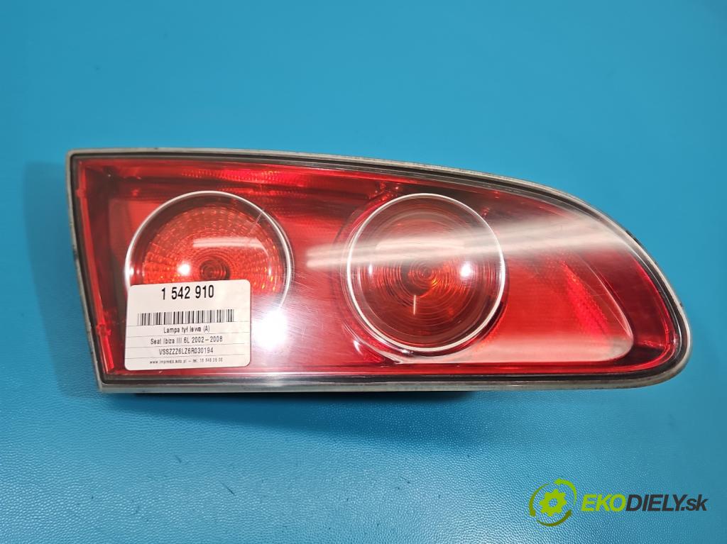 Seat Ibiza III 6L 2002-2008 1.4 16V 75 HP manual 55 kW 1390 cm3 5- svetlo / reflektor zadné ľavé 6L6945093F (Kľučka dverí ostatné)