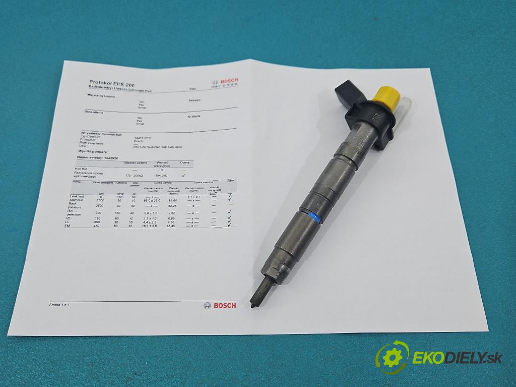 Bmw X6 E71 2007–2014 3.0d 306KM automatic 225 kW 2993 cm3 5- vstrek 0445117017 (Vstrekovač paliva)