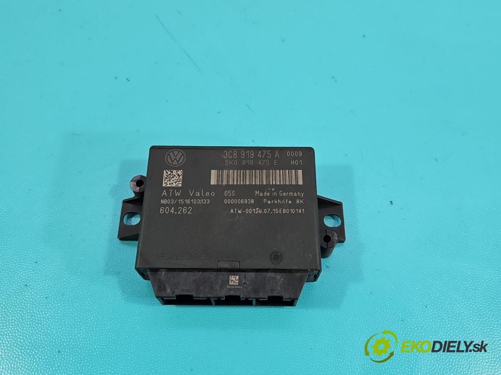 Vw Passat CC 2008-2016 2.0 tdi 170 HP manual 125 kW 1968 cm3 4- riadiaca jednotka parkovaní: 5K0919475E